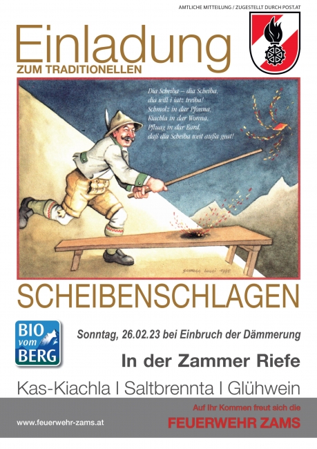 Plakat Scheibenschalgen 2023